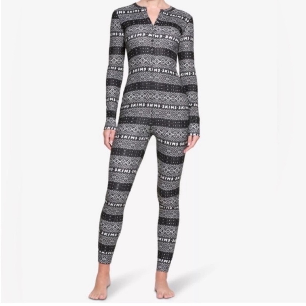 Skims Logo Plus Pointelle Onesie Size S